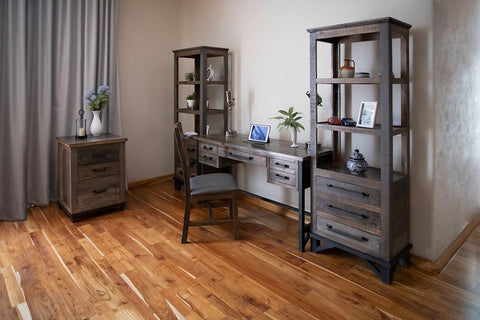 Loft Brown - File Cabinet - Two Tone Gray / Brown - Premium Filing Cabinets from International Furniture Direct - Just $672.50! Shop now at brett interiors