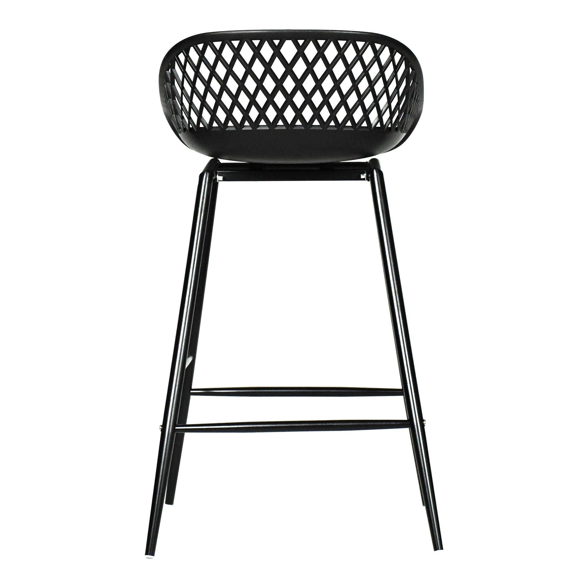 Piazza - Outdoor Counter Counter Stool (Set of 2) - Black - Premium Chair Sets from Moe's Home Collection - Just $497.50! Shop now at brett interiors