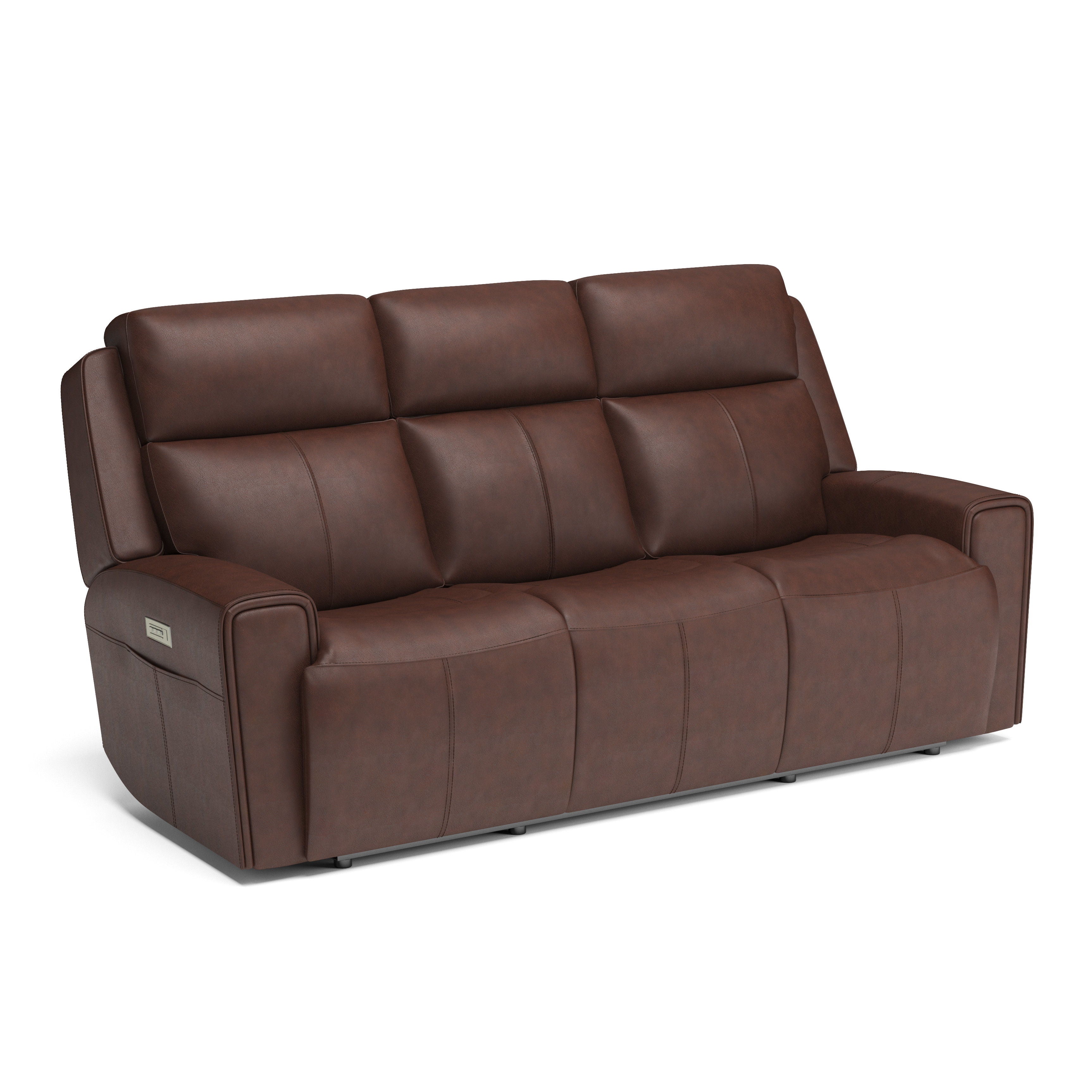 Barnett - Power Reclining Sofa with Power Headrests & Lumbar - Premium Reclining Sofas from Flexsteel - Just $3687.50! Shop now at brett interiors