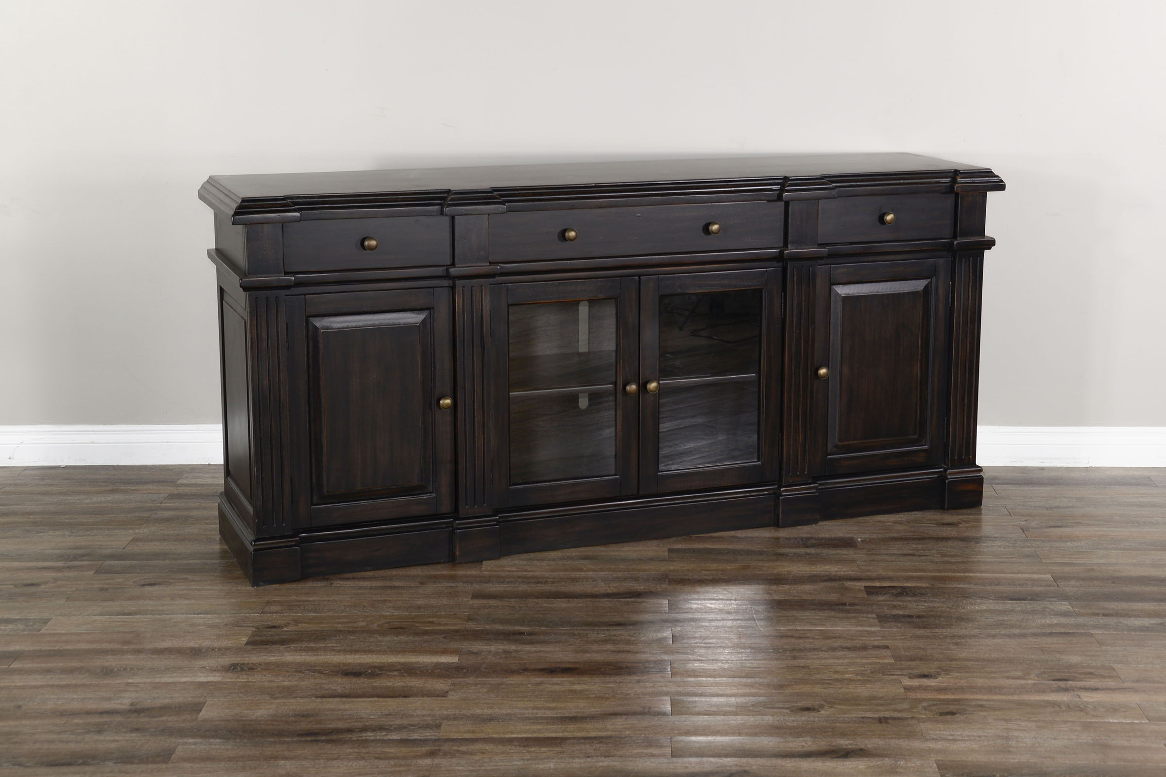 Media Console - Black Walnut - Premium TV Stands from Sunny Designs - Just $1488! Shop now at brett interiors