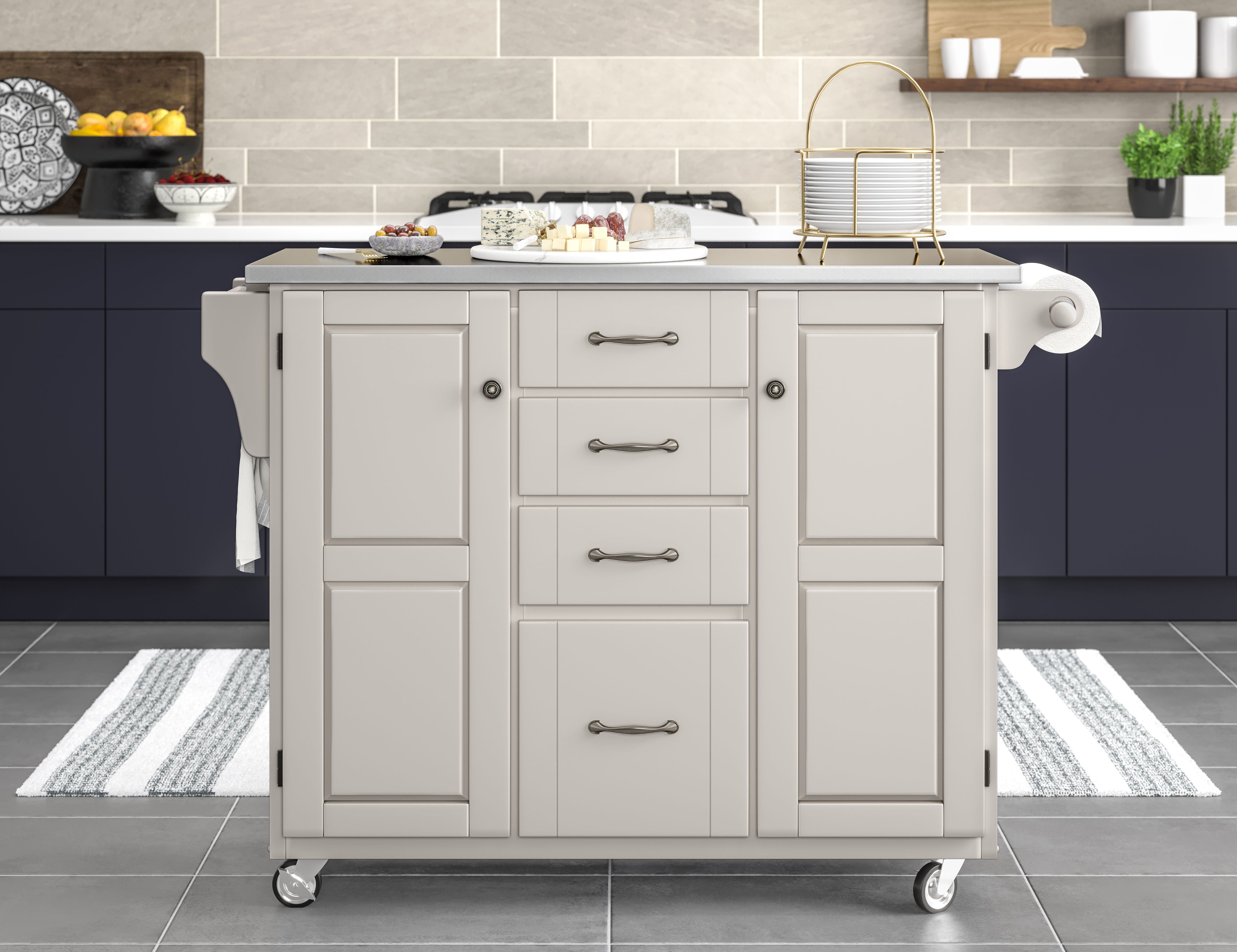 Create-A-Cart - Kitchen Cart - Steel Top - Premium Islands & Carts from Homestyles - Just $1262.48! Shop now at brett interiors