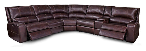 Swift - 6 Piece Modular Power Reclining Sectional with Power Headrests and Entertainment Console - Clydesdale - Premium Reclining Sectionals from Parker Living - Just $6122.50! Shop now at brett interiors