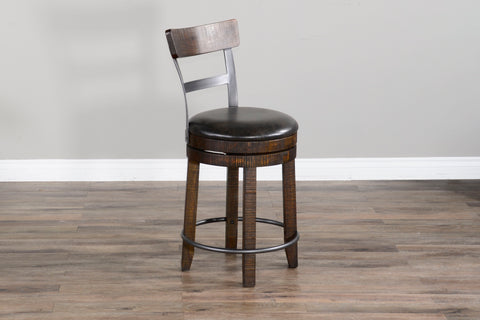 Homestead - Barstool 24" - Tobacco Leaf - Premium Bar Height (28"-30") from Sunny Designs - Just $216! Shop now at brett interiors