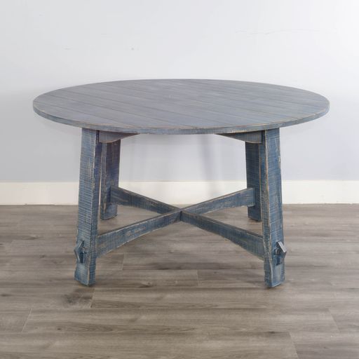 Marina - 54" Round Table - Ocean Blue - Premium Dining Tables from Sunny Designs - Just $657! Shop now at brett interiors