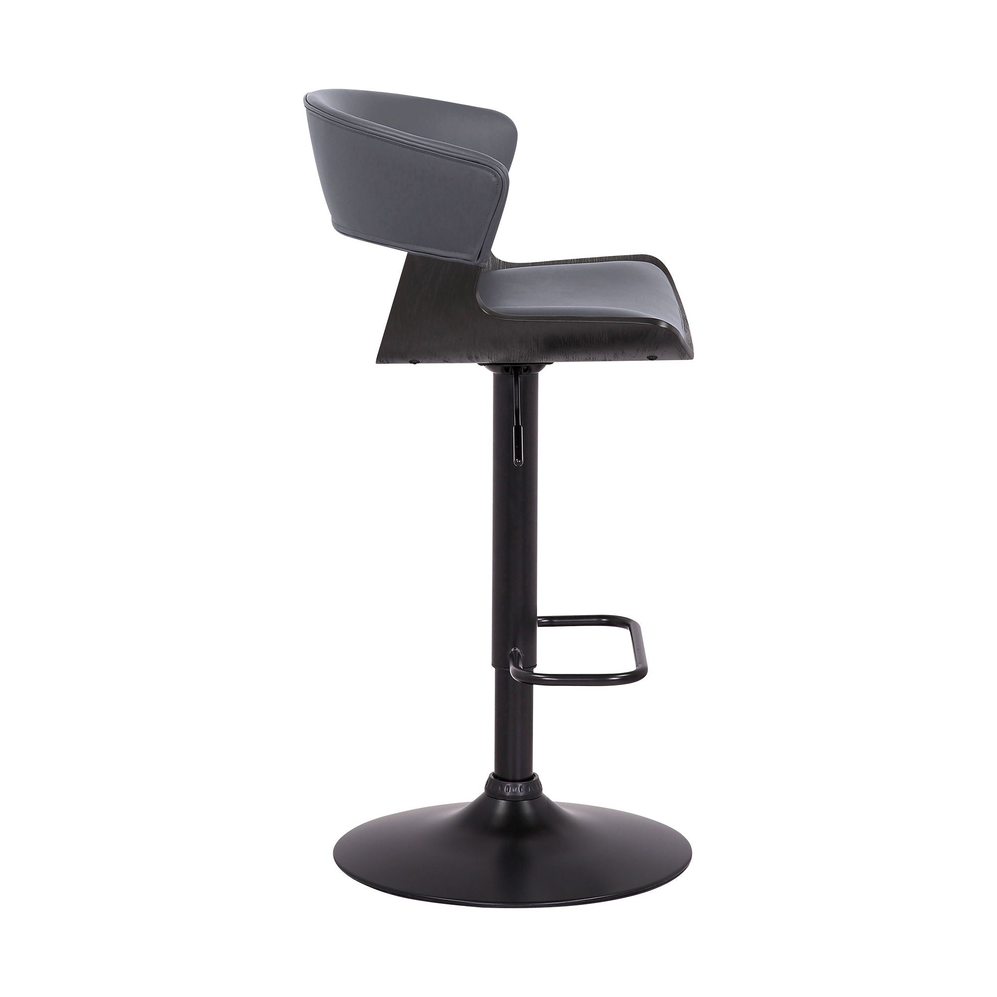 Karine - Adjustable Swivel Bar Stool - Premium Adjustable Height from Armen Living - Just $217.50! Shop now at brett interiors