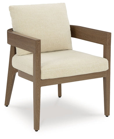 Serene Bay - Dark Brown / White - Arm Chair With Cushion (Set of 2) - Premium Chair Sets from Signature Design by Ashley® - Just $1264.73! Shop now at brett interiors