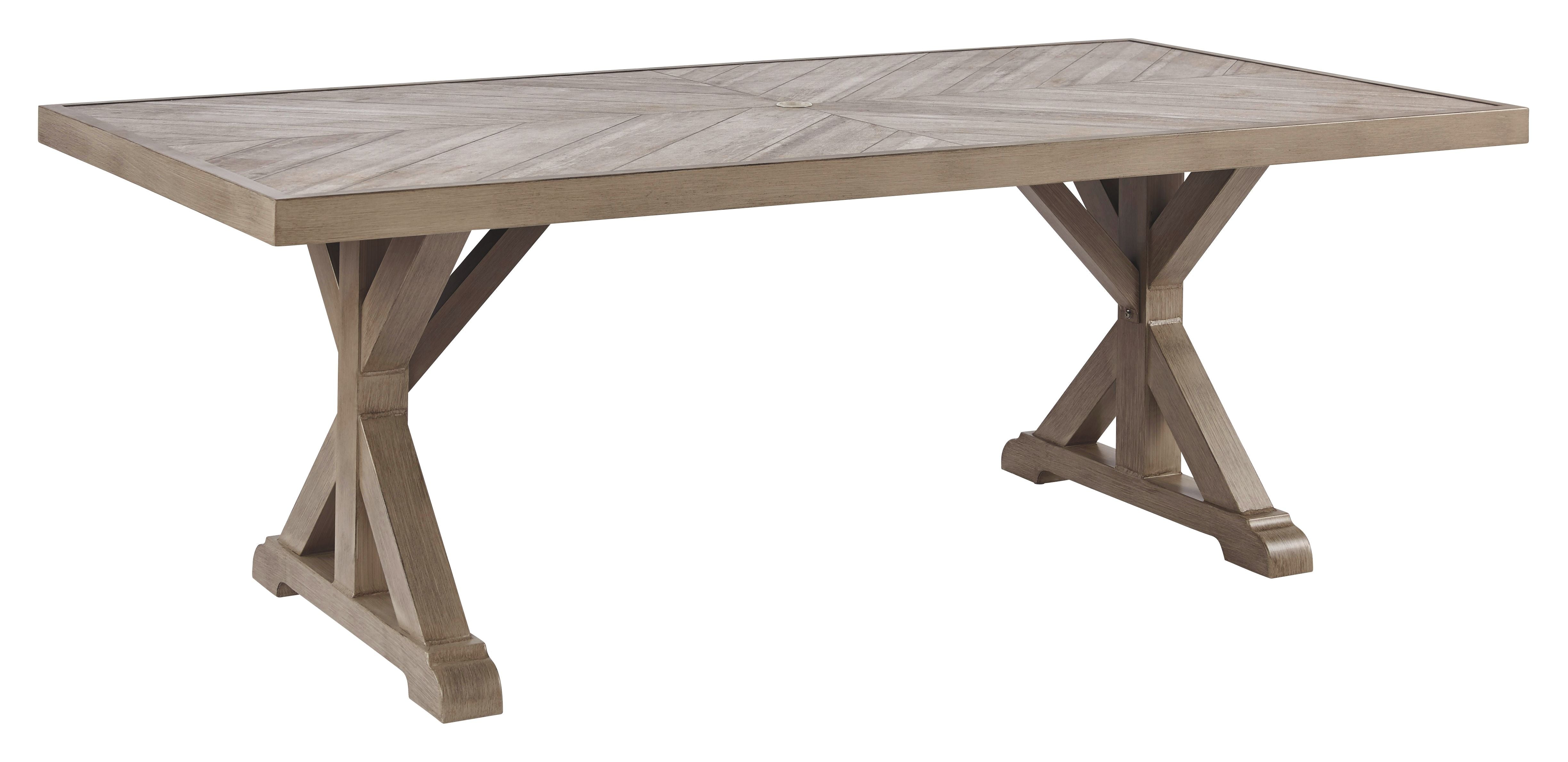 Beachcroft - Rect Dining Table W/Umb Opt - Premium Dining Tables from Ashley Furniture - Just $1949.08! Shop now at brett interiors