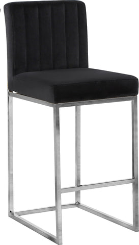 Giselle - Stool with Chrome Legs - Premium Adjustable Height from Meridian Furniture - Just $337.50! Shop now at brett interiors