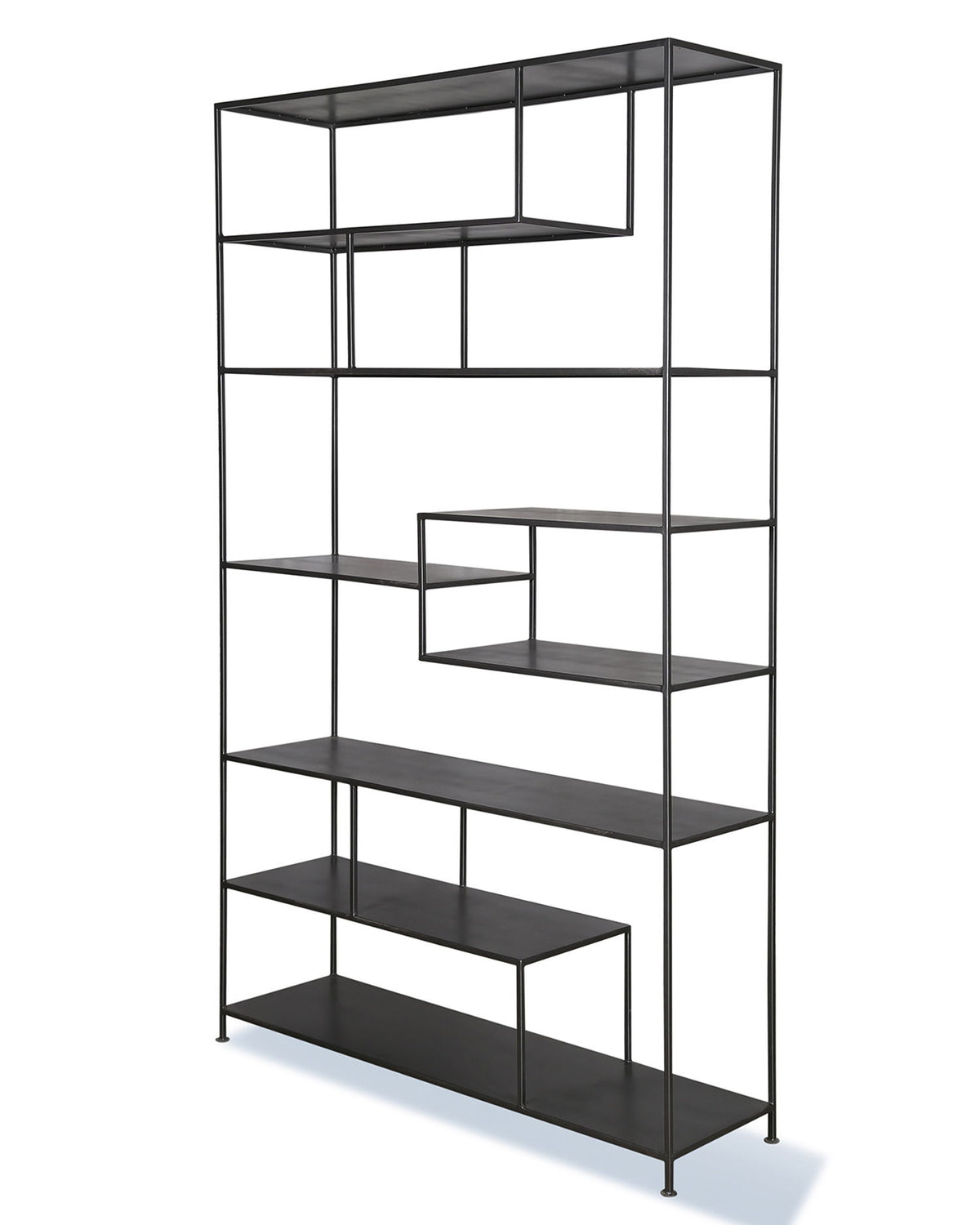 Crossings Serengeti - Bookcase - Sandblasted Fossil Grey - Premium Etageres from Parker House - Just $1247.50! Shop now at brett interiors