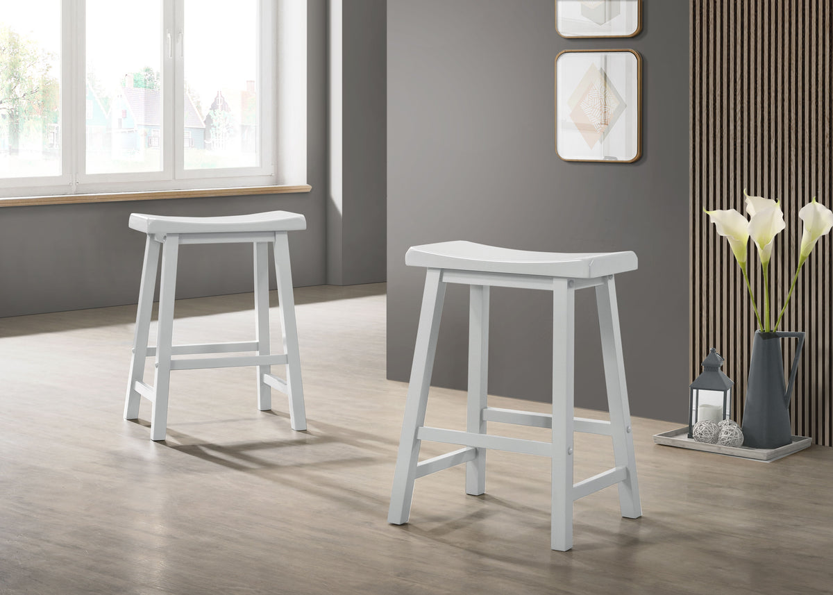 Alonzo - 17.5" Backless Ergonomic Counter Height Stool (Set of 2) - Premium Stool Sets from Lilola Home - Just $95! Shop now at brett interiors