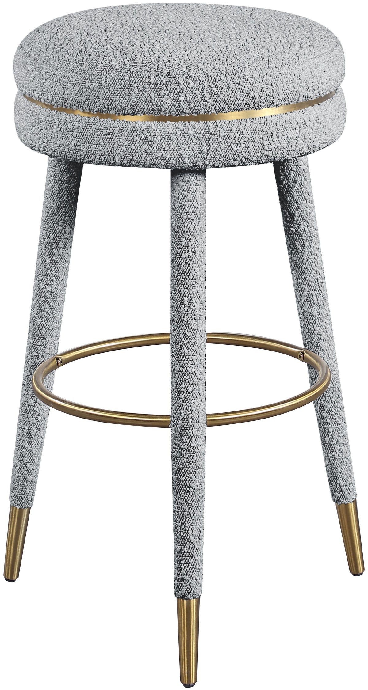 Coral - Bar Stool - Gray - Premium Bar Height (28"-30") from Meridian Furniture - Just $375! Shop now at brett interiors