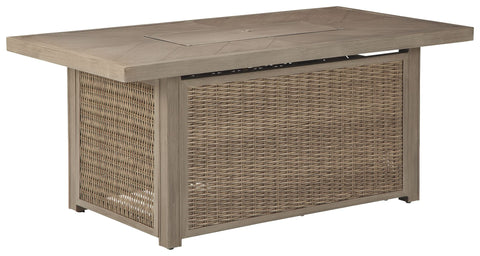 Beachcroft - Rectangular Fire Pit Table - Premium Fire Pits from Ashley Furniture - Just $1910.65! Shop now at brett interiors