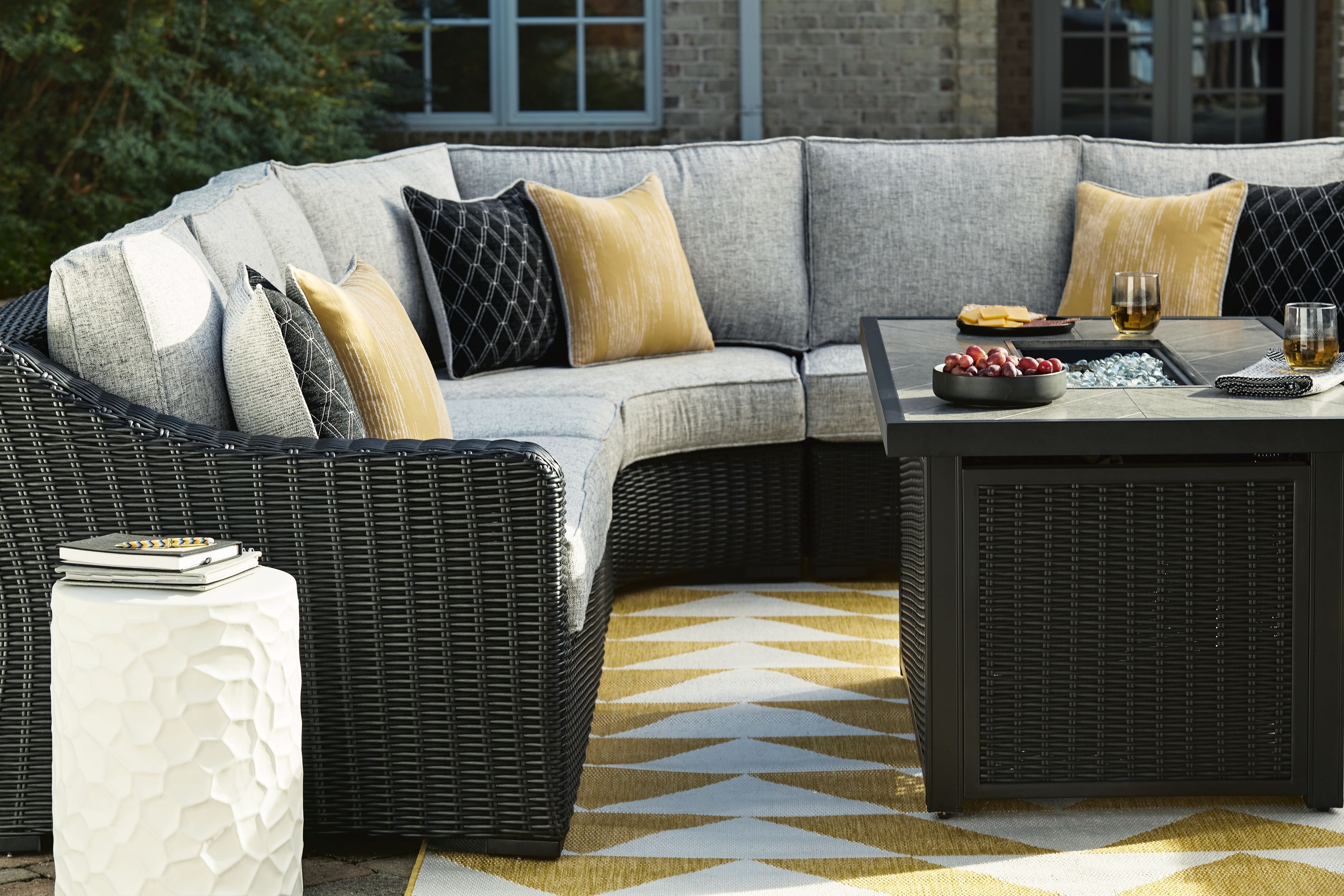 Beachcroft - Outdoor Sectional - Premium Stationary Sectionals from Signature Design by Ashley® - Just $3638.75! Shop now at brett interiors