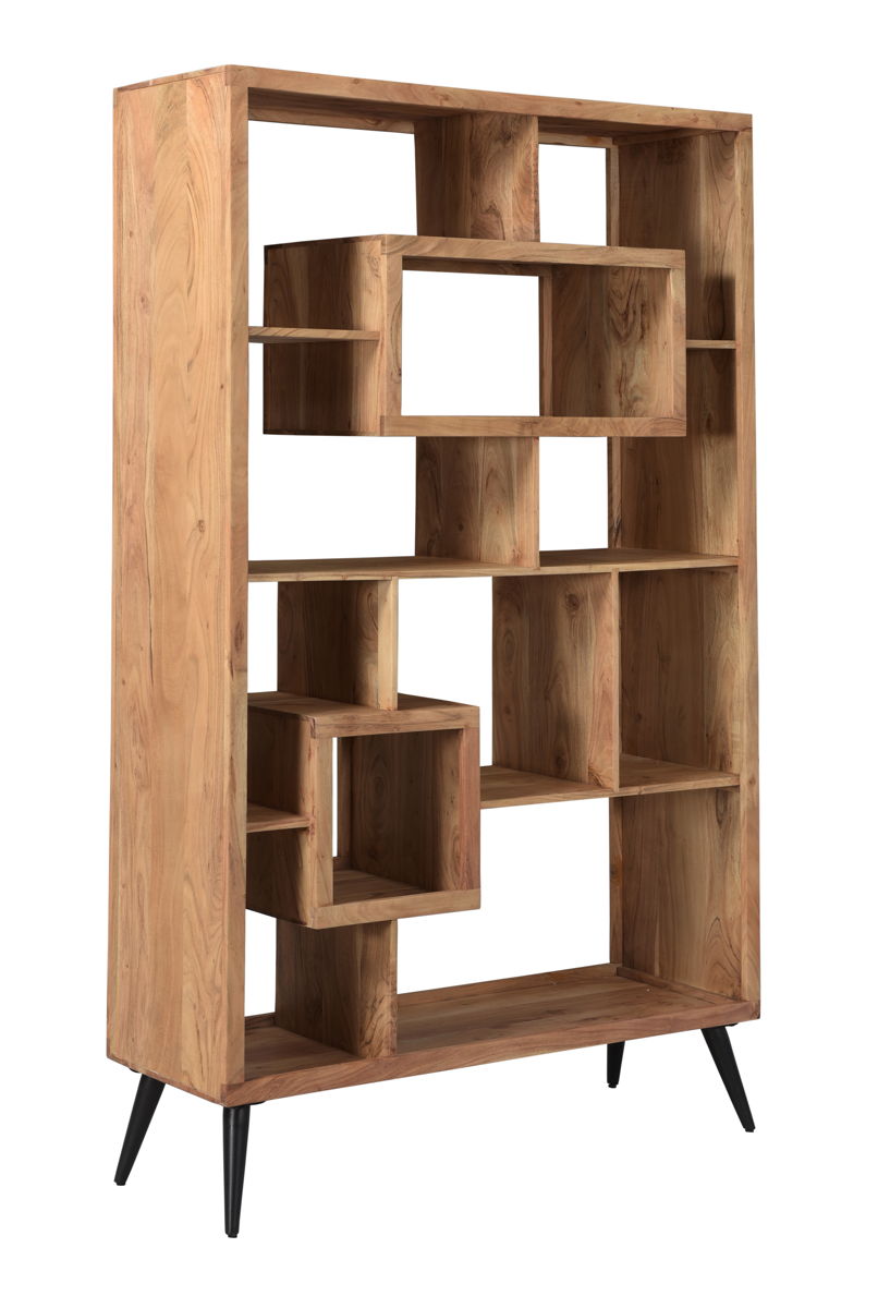 Bishop - Etagere - Acacia Natural / Black Powder Coat Finish - Premium Etageres from Coast2Coast Home - Just $4125! Shop now at brett interiors