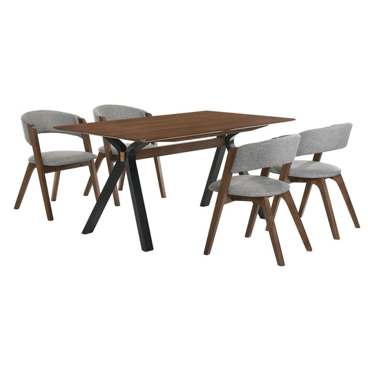 Laredo And Rowan - Rectangular Dining Set - Premium 5 Piece Dining Room Sets from Armen Living - Just $1452.50! Shop now at brett interiors