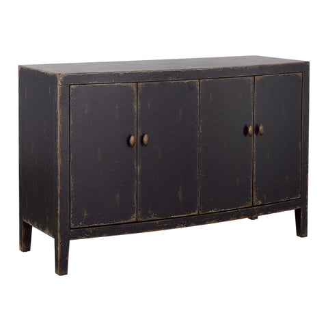 Gibson - Four Door Credenza - Coal / Brown - Premium Credenzas from Coast2Coast Home - Just $3712.50! Shop now at brett interiors