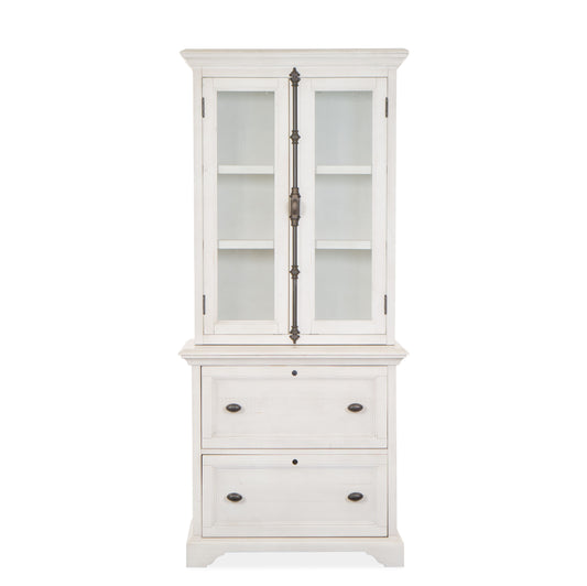 Bronwyn - Lateral File Hutch - Alabaster - Premium Hutches from Magnussen Furniture - Just $789! Shop now at brett interiors