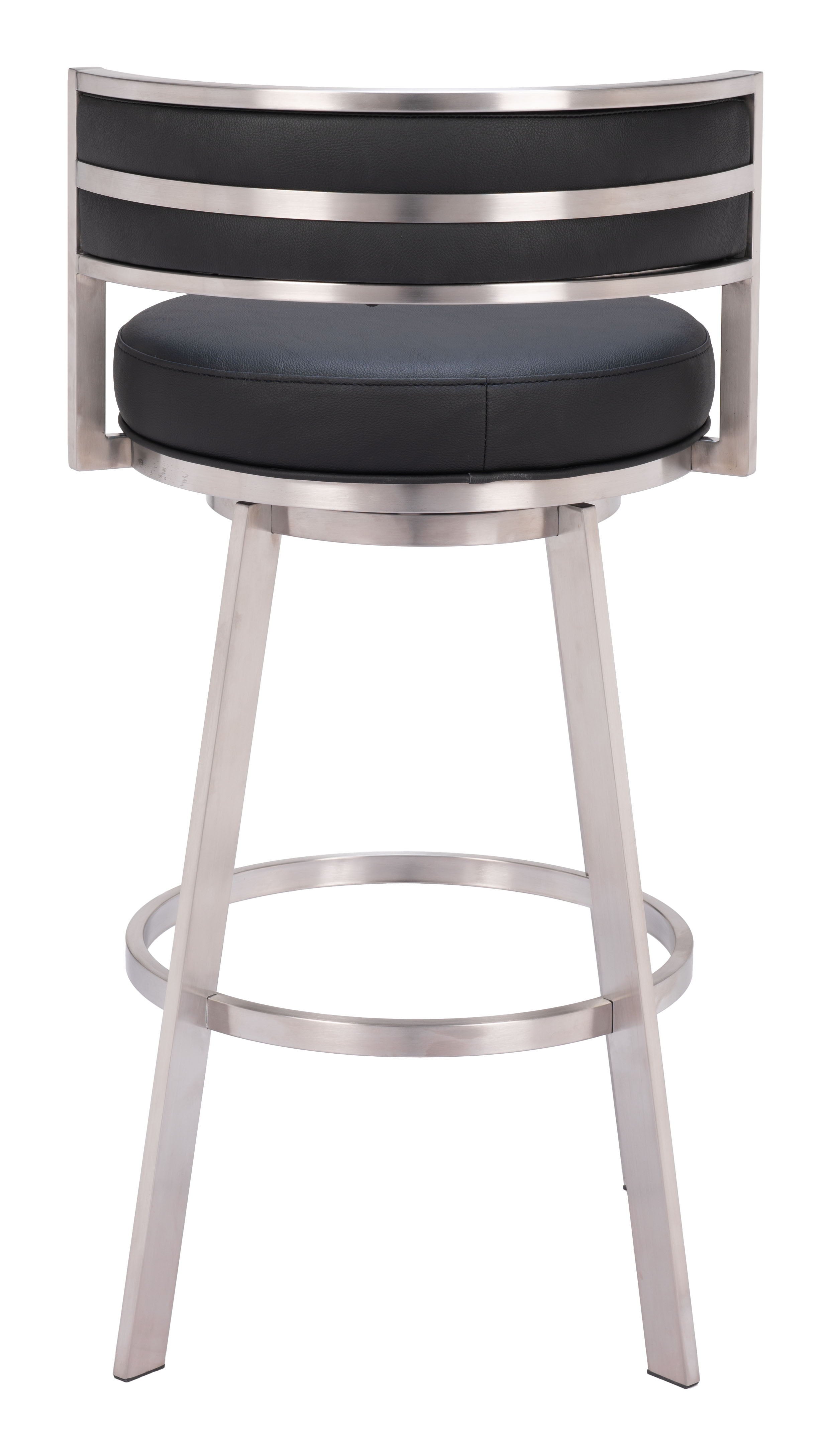 Gimsby - Swivel Barstool - Black - Premium Bar Height (28"-30") from Zuo Modern - Just $900! Shop now at brett interiors