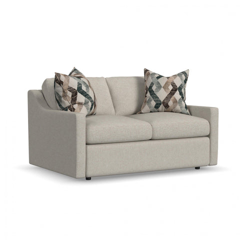 Sky - Upholstered Loveseat - Pearl Silver - Premium Stationary Loveseats from Flexsteel - Just $2000! Shop now at brett interiors