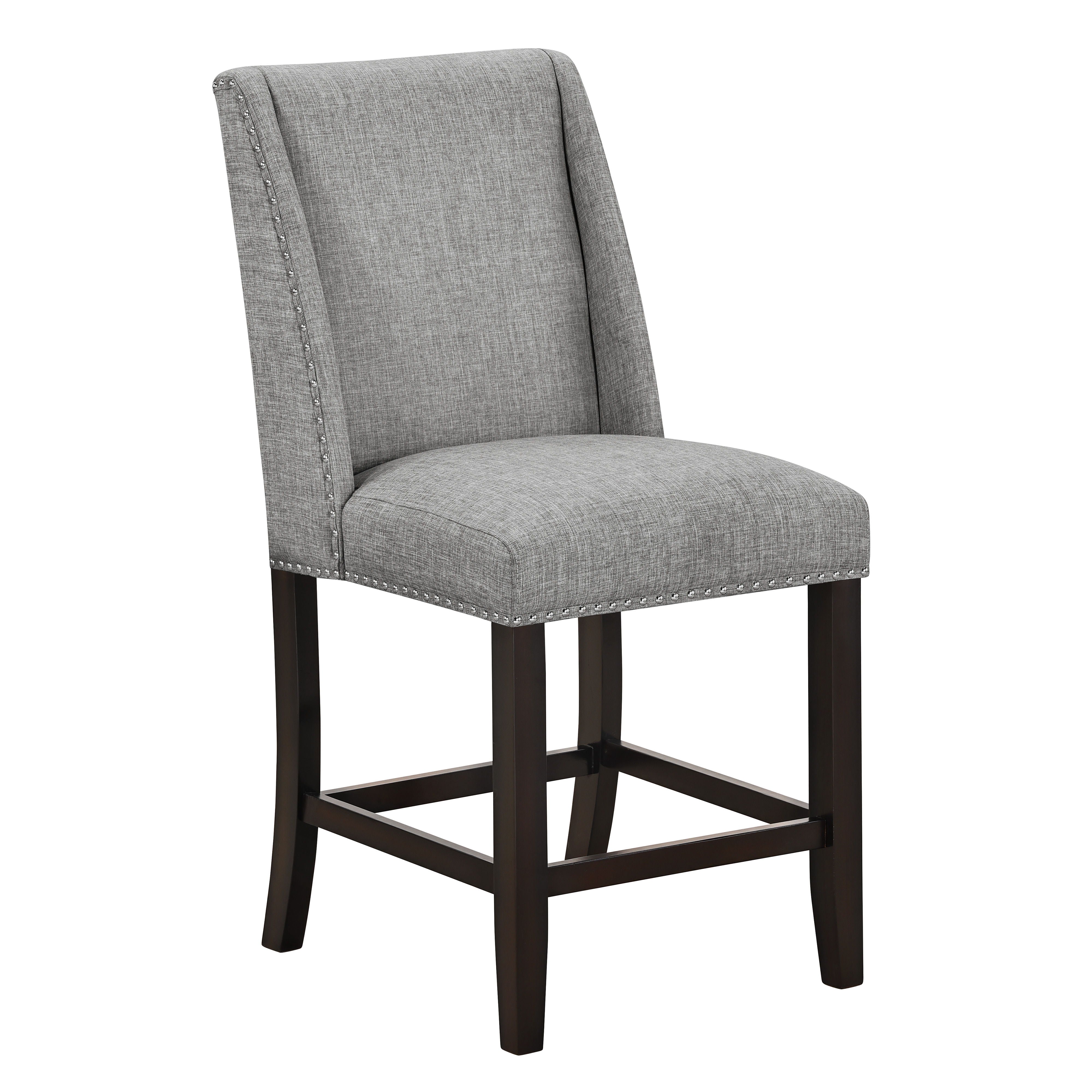 Faust - Counter Chair (Set of 2) - Gray - Premium Chair Sets from New Classic - Just $325! Shop now at brett interiors