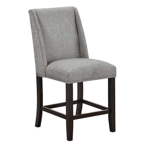 Faust - Counter Chair (Set of 2) - Gray - Premium Chair Sets from New Classic - Just $325! Shop now at brett interiors