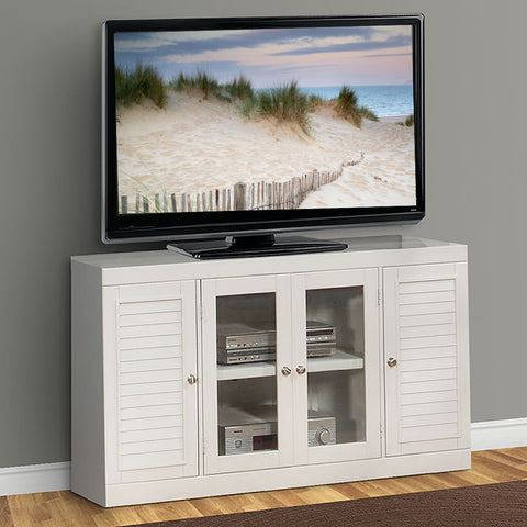 Boca - TV Console - Cottage White - Premium TV Stands from Parker House - Just $737.50! Shop now at brett interiors