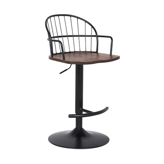 Edward - Adjustable Barstool - Premium Adjustable Height from Armen Living - Just $210! Shop now at brett interiors