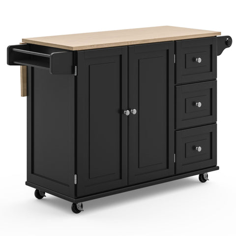 Blanche - Kitchen Cart - Rubber Wood Top - Premium Islands & Carts from Homestyles - Just $1249.98! Shop now at brett interiors