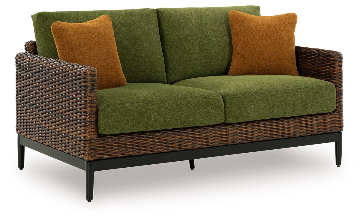 Horizon Hall - Brown / Green - Loveseat With Cushion - Premium Loveseats from Signature Design by Ashley® - Just $1306.25! Shop now at brett interiors