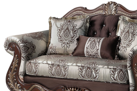 Montecito - Loveseat - Dark Brown - Premium Stationary Loveseats from New Classic - Just $1672.50! Shop now at brett interiors