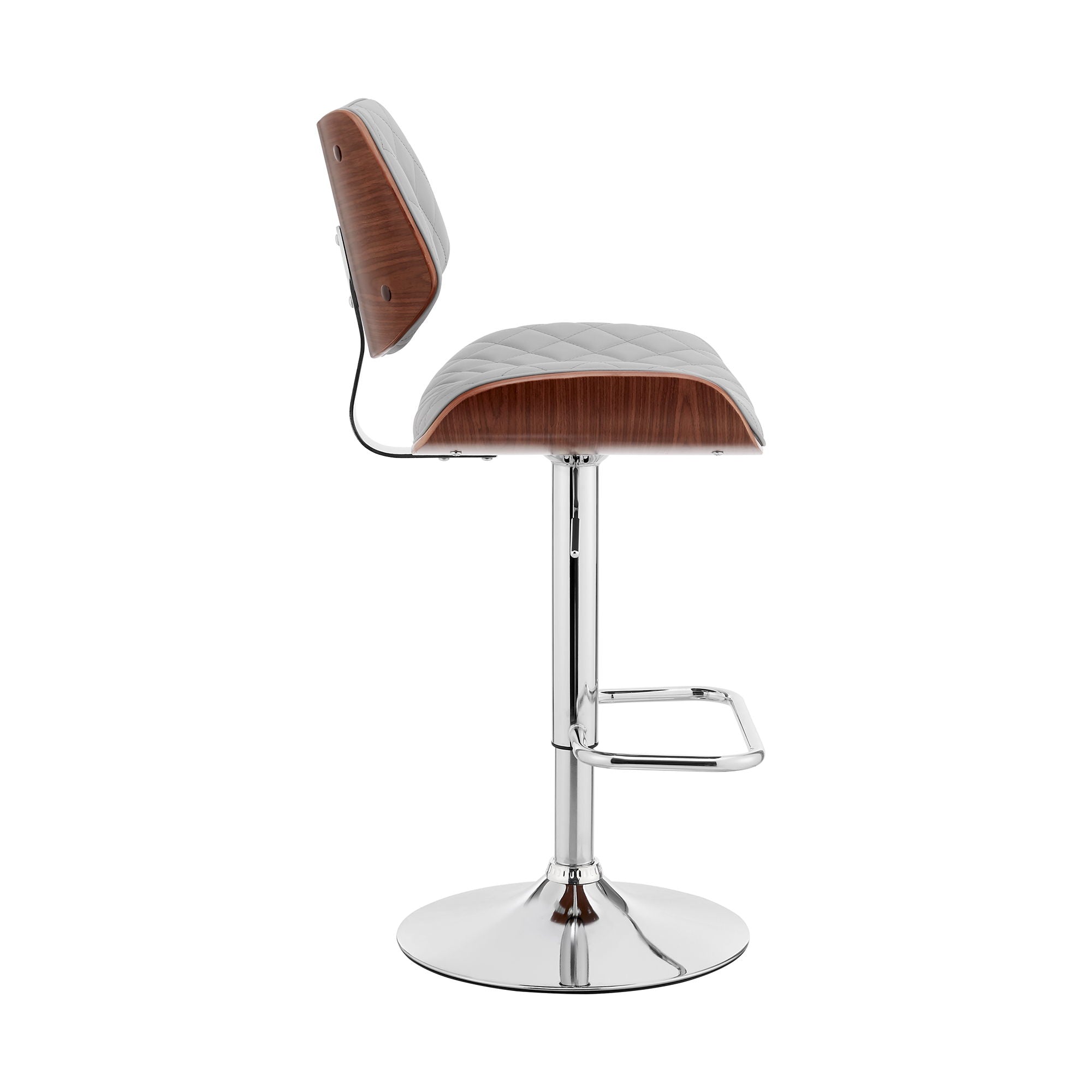 Leland - Adjustable Bar Stool - Premium Adjustable Height from Armen Living - Just $250! Shop now at brett interiors