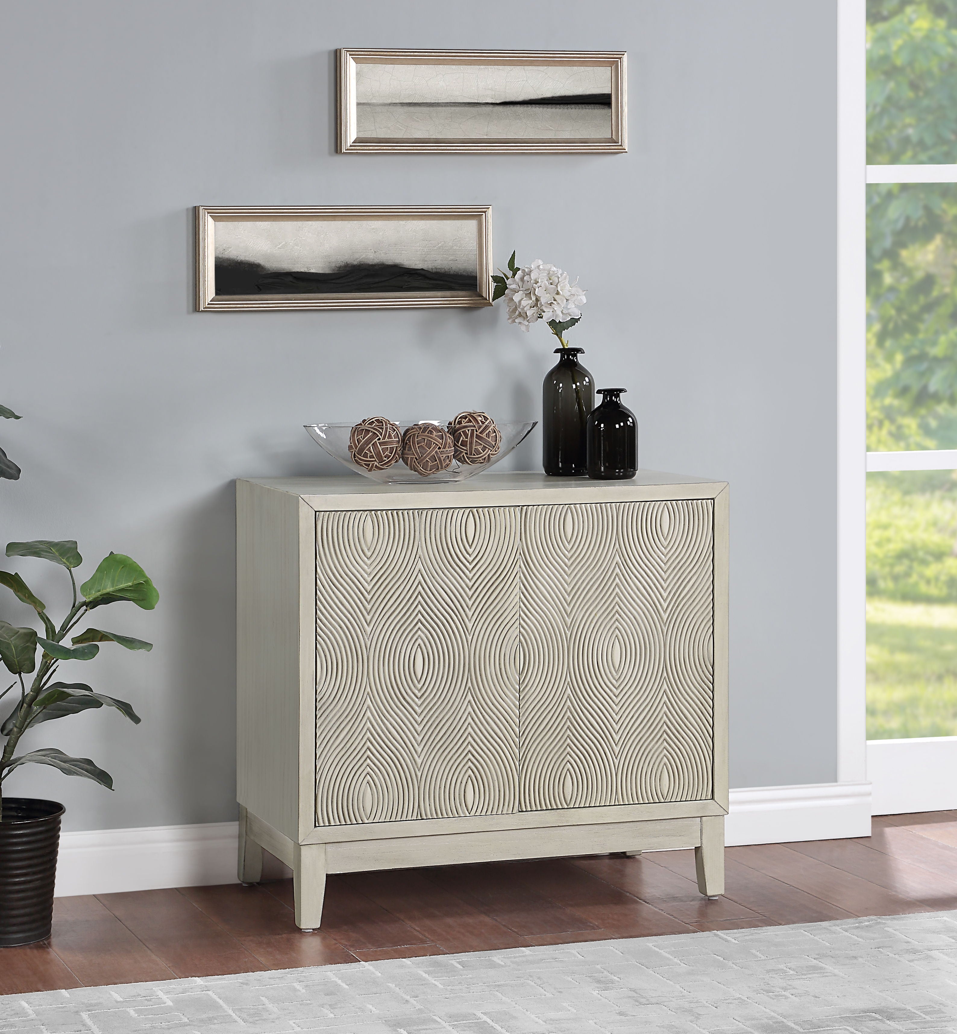 Addis - Two Door Cabinet - Beige - Premium Accent Cabinets from Coast2Coast Home - Just $2062.50! Shop now at brett interiors