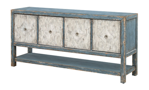 Sutton - Four Door Sideboard - Bisman Two Tone Rubbed - Premium Credenzas from Coast2Coast Home - Just $4537.50! Shop now at brett interiors