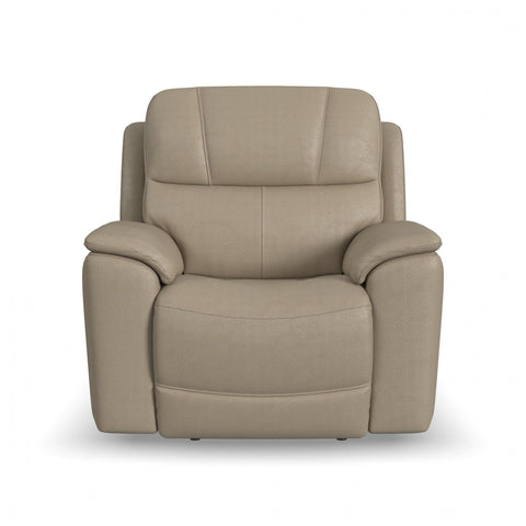 Crew - Power Recliner With Power Headrest & Lumbar - Black - Premium Reclining Chairs from Flexsteel - Just $2500! Shop now at brett interiors