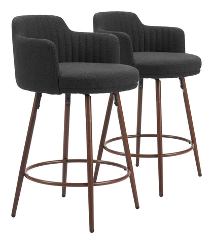 Kono - Swivel Barstool (Set of 2) - Premium Stool Sets from Zuo Modern - Just $1250! Shop now at brett interiors