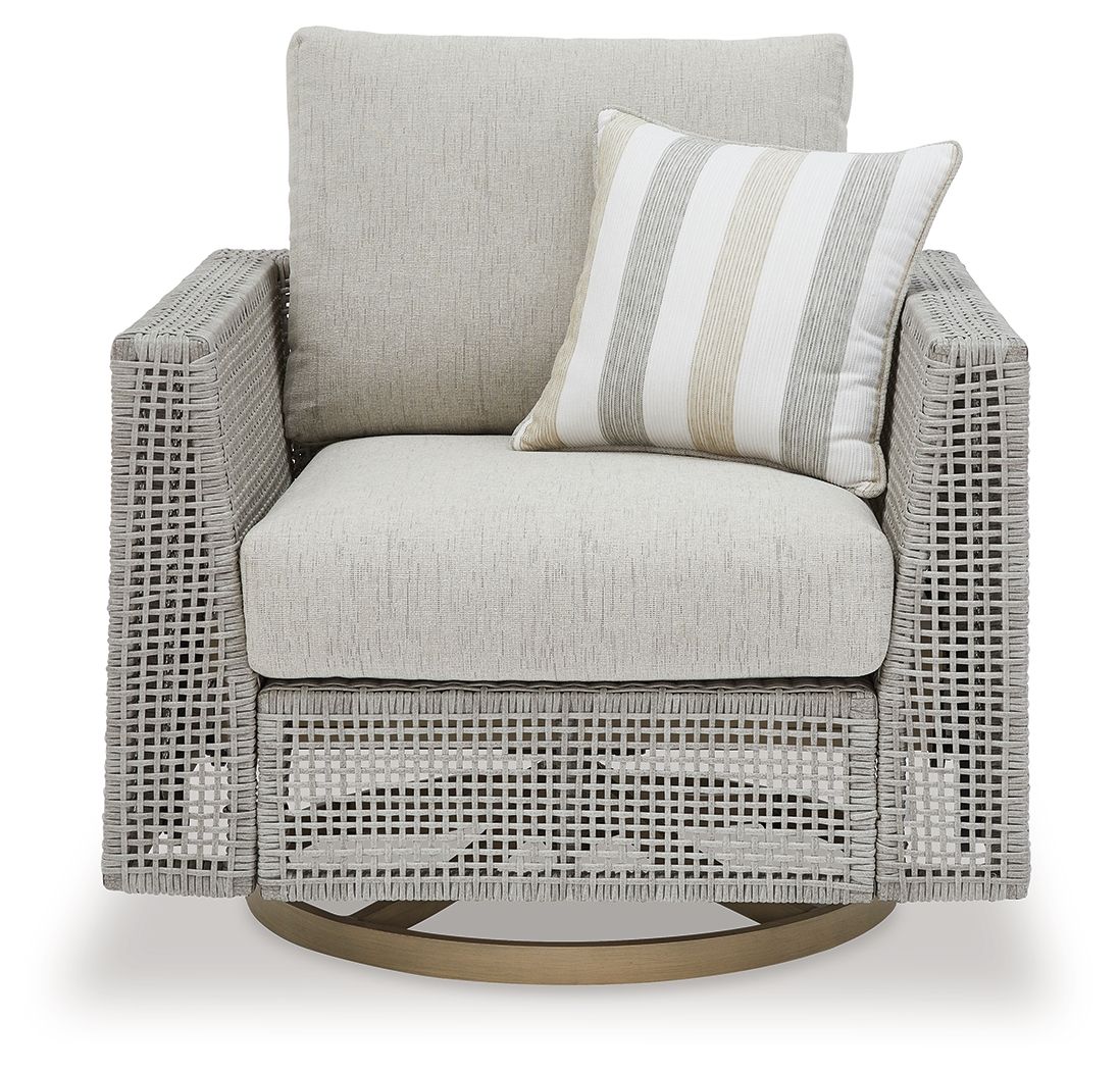 Seton Creek - Gray - Swivel Lounge With Cushion - Premium Swivel Chairs from Signature Design by Ashley® - Just $944.38! Shop now at brett interiors