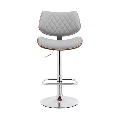 Leland - Adjustable Bar Stool - Premium Adjustable Height from Armen Living - Just $250! Shop now at brett interiors