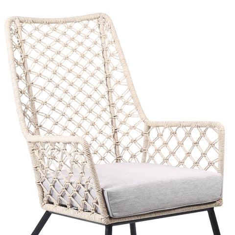 Marco - Indoor / Outdoor Steel Lounge Chair - Premium Arm Chairs from Armen Living - Just $697.50! Shop now at brett interiors