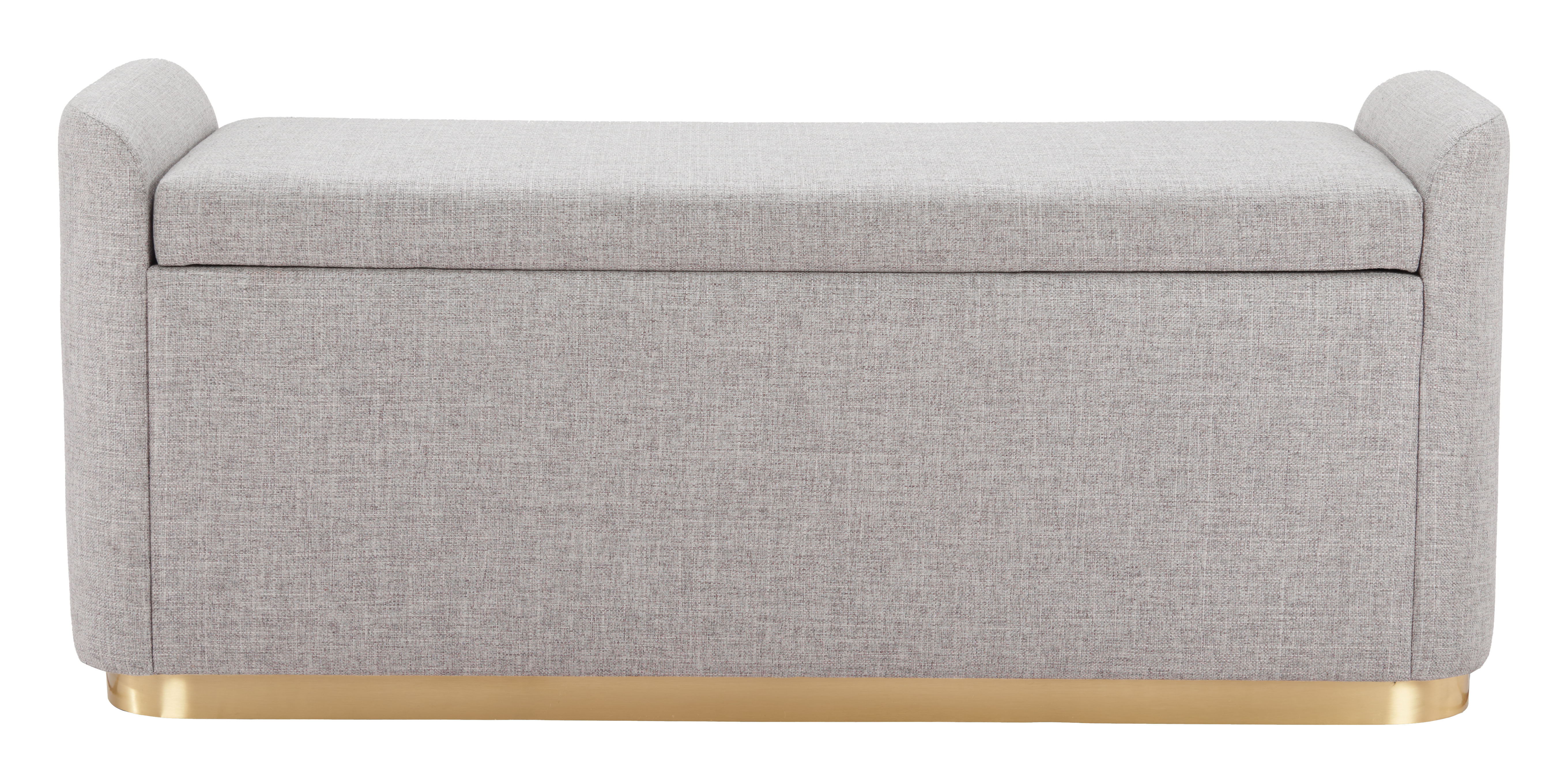 Dobo - Storage Bench - Gray - Premium Storage Benches from Zuo Modern - Just $1600! Shop now at brett interiors