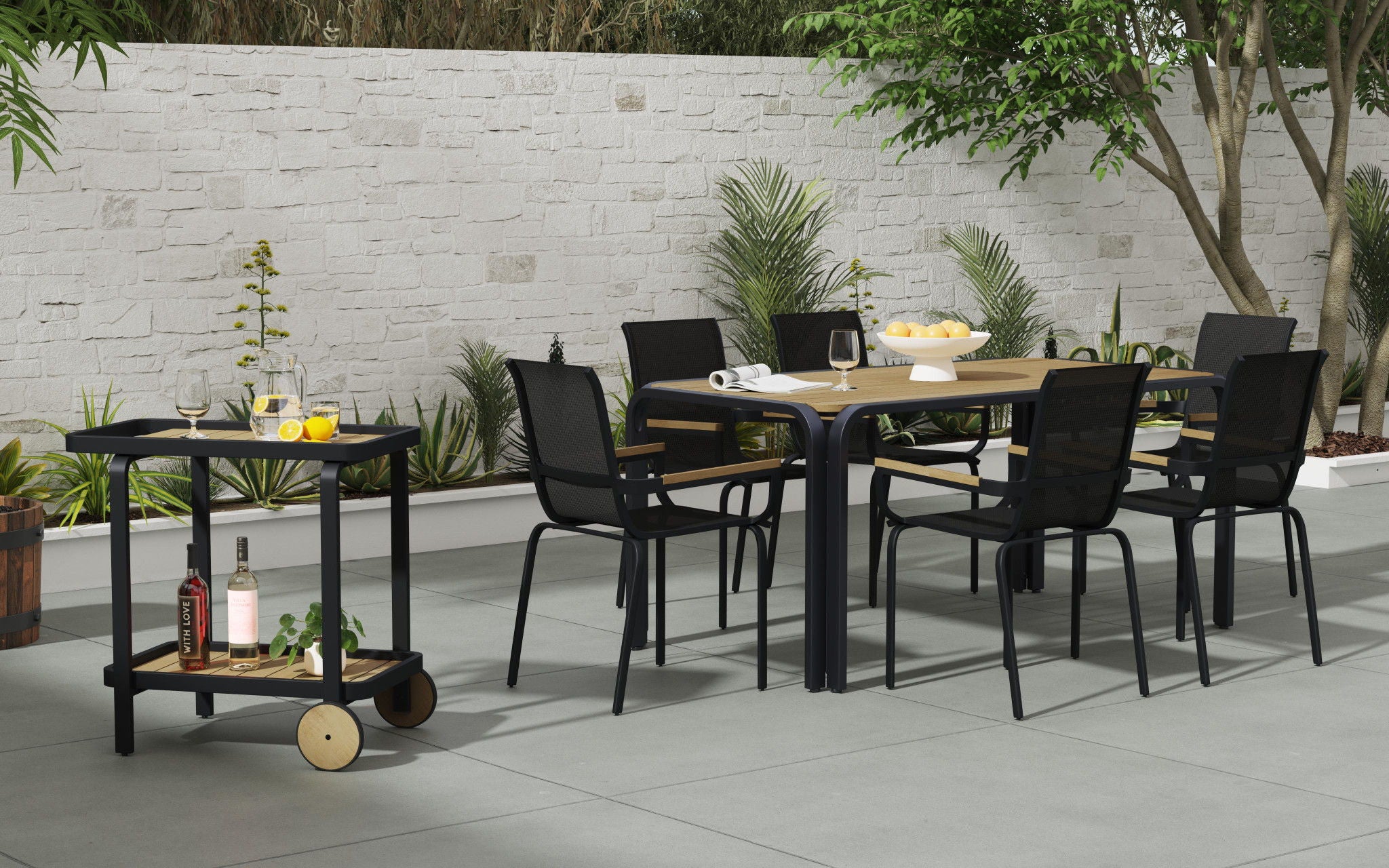 Finn - Rectangular Dining Table - Black - Premium Dining Tables from Homestyles - Just $1497.50! Shop now at brett interiors