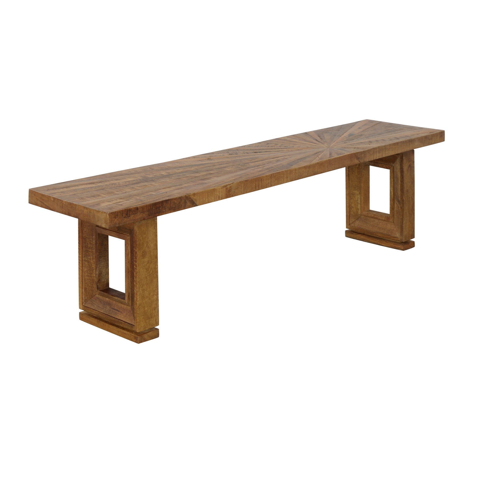 Sunburst - Dining Bench - Rayz Natural Brown - Premium Dining Benches from Coast2Coast Home - Just $1897.50! Shop now at brett interiors