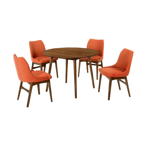 Arcadia - Round Dining Set - Premium 5 Piece Dining Room Sets from Armen Living - Just $1312.50! Shop now at brett interiors