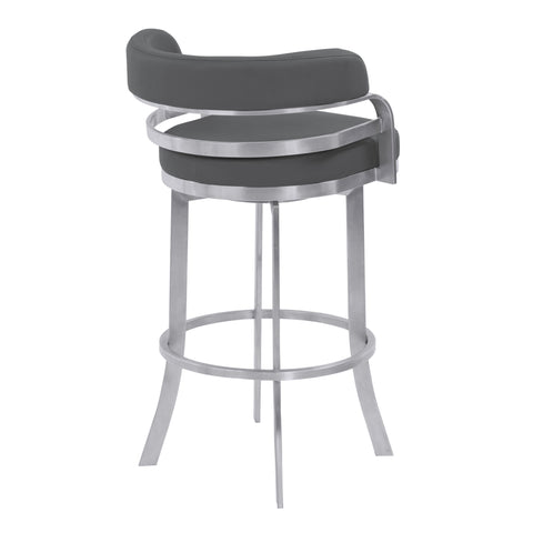 Prinz - Steel Bar Stool - Premium Counter Height (24"-27") from Armen Living - Just $450! Shop now at brett interiors