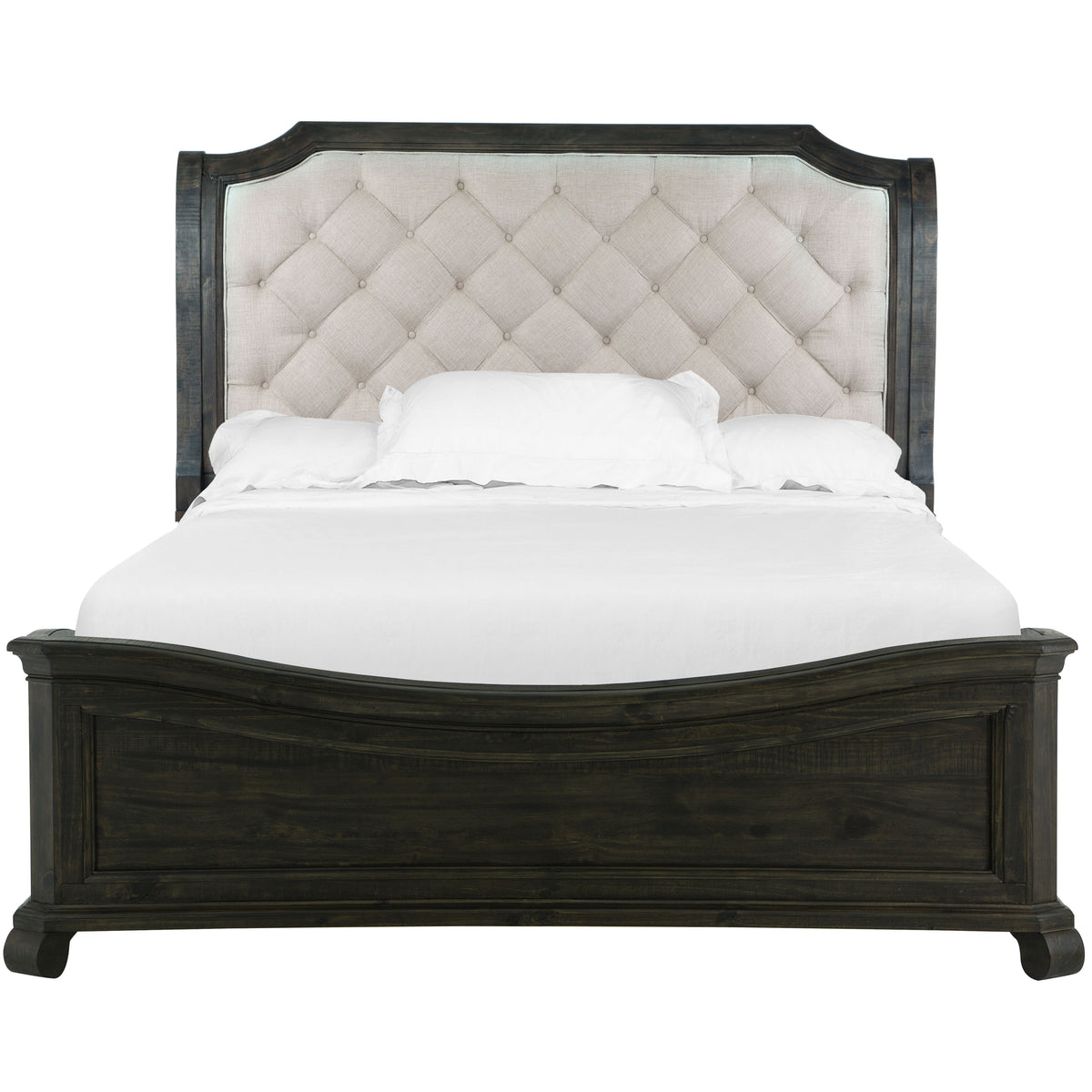 Bellamy - Complete Sleigh Bed With Shaped Footboard - Premium Sleigh Beds from Magnussen Furniture - Just $2507! Shop now at brett interiors