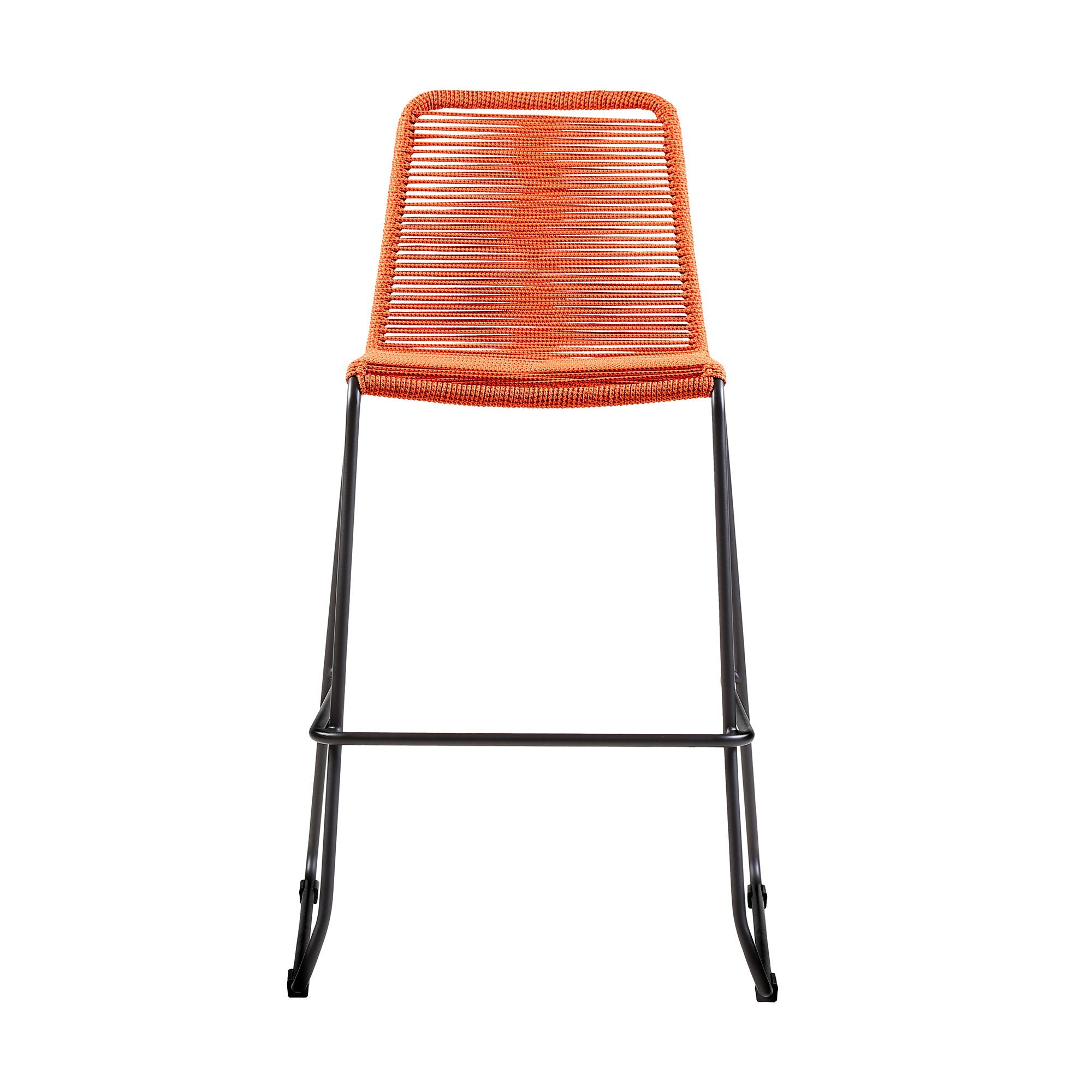 Shasta - Outdoor Metal And Rope Stackable Stool (Set of 2) - Premium Stool Sets from Armen Living - Just $570! Shop now at brett interiors