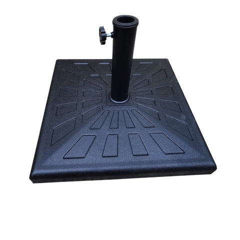 42 Pound Square Resin Umbrella Base - Black - Premium Umbrellas & Canopies from Gather Craft - Just $100! Shop now at brett interiors