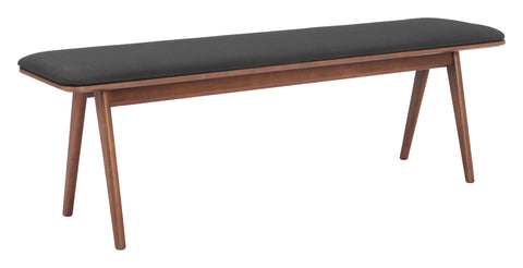 Kazwali - Bench - Black - Premium Upholstered Benches from Zuo Modern - Just $1400! Shop now at brett interiors