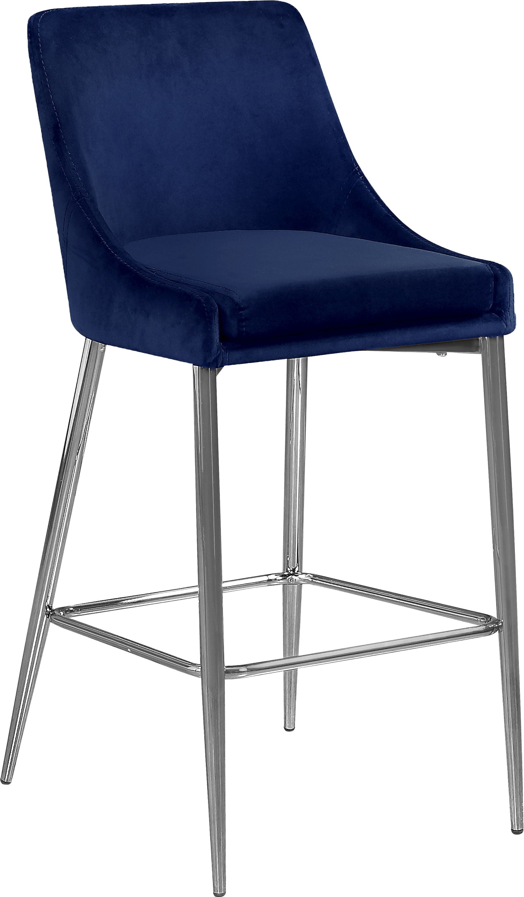 Karina - Stool with Chrome Legs (Set of 2) - Premium Stool Sets from Meridian Furniture - Just $600! Shop now at brett interiors