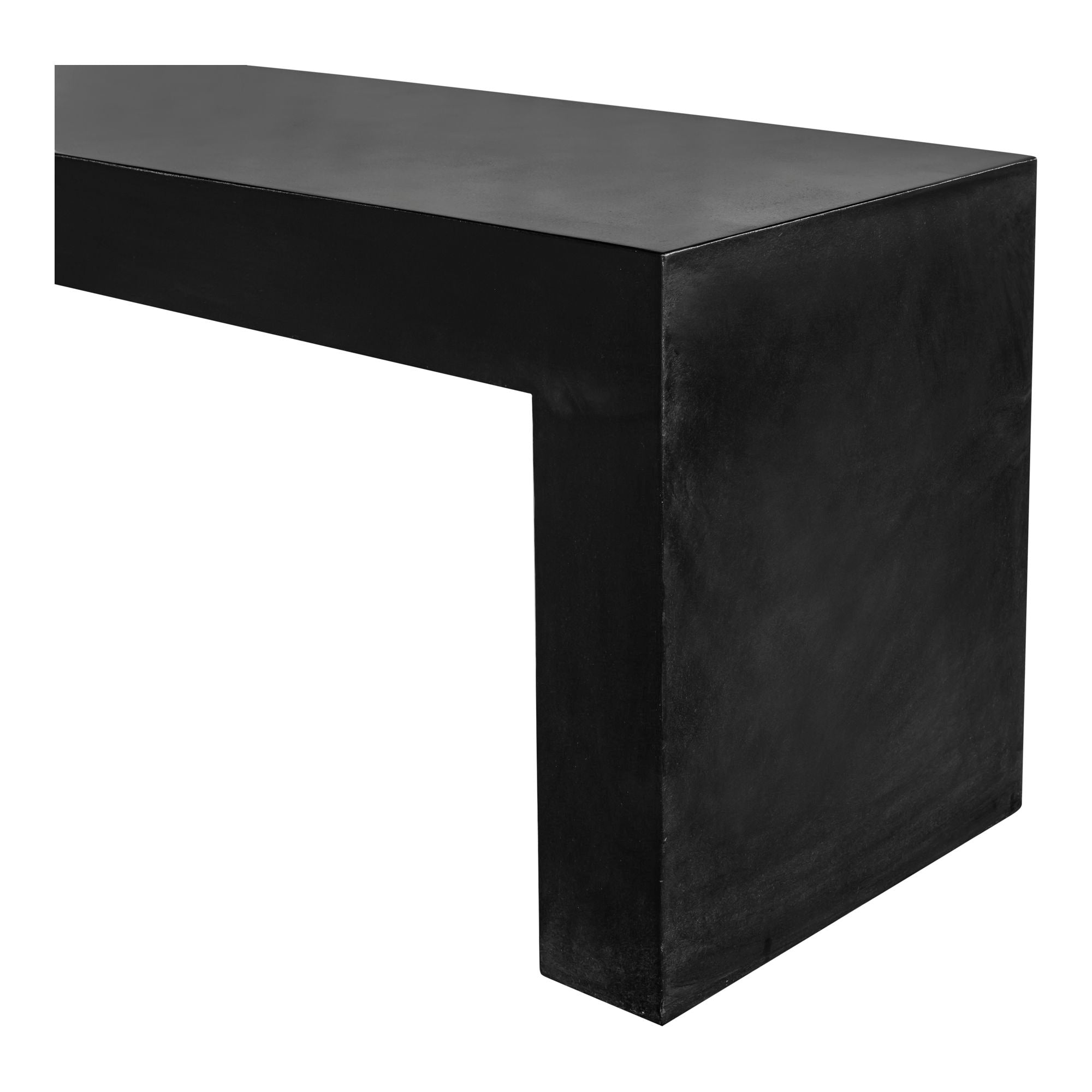 Lazarus - Outdoor Bench - Black - Premium Benches from Moe's Home Collection - Just $1747.50! Shop now at brett interiors