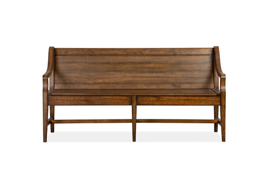 Bay Creek - Bench With Back - Toasted Nutmeg - Premium Dining Benches from Magnussen Furniture - Just $922.50! Shop now at brett interiors